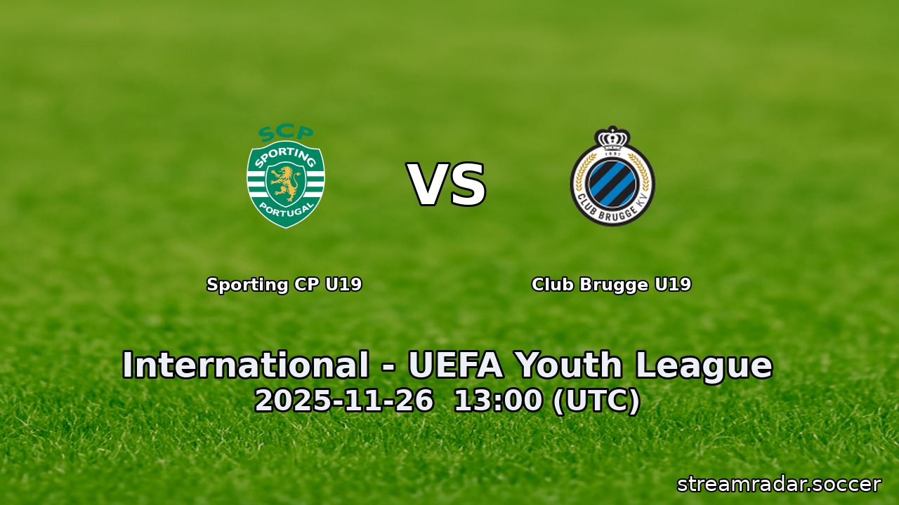 Sporting CP U19 vs Club Brugge U19