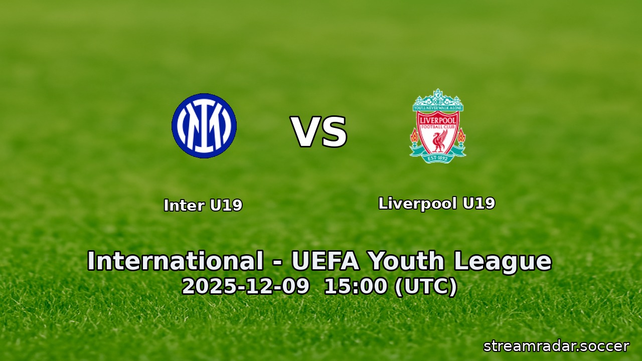 Inter U19 vs Liverpool U19