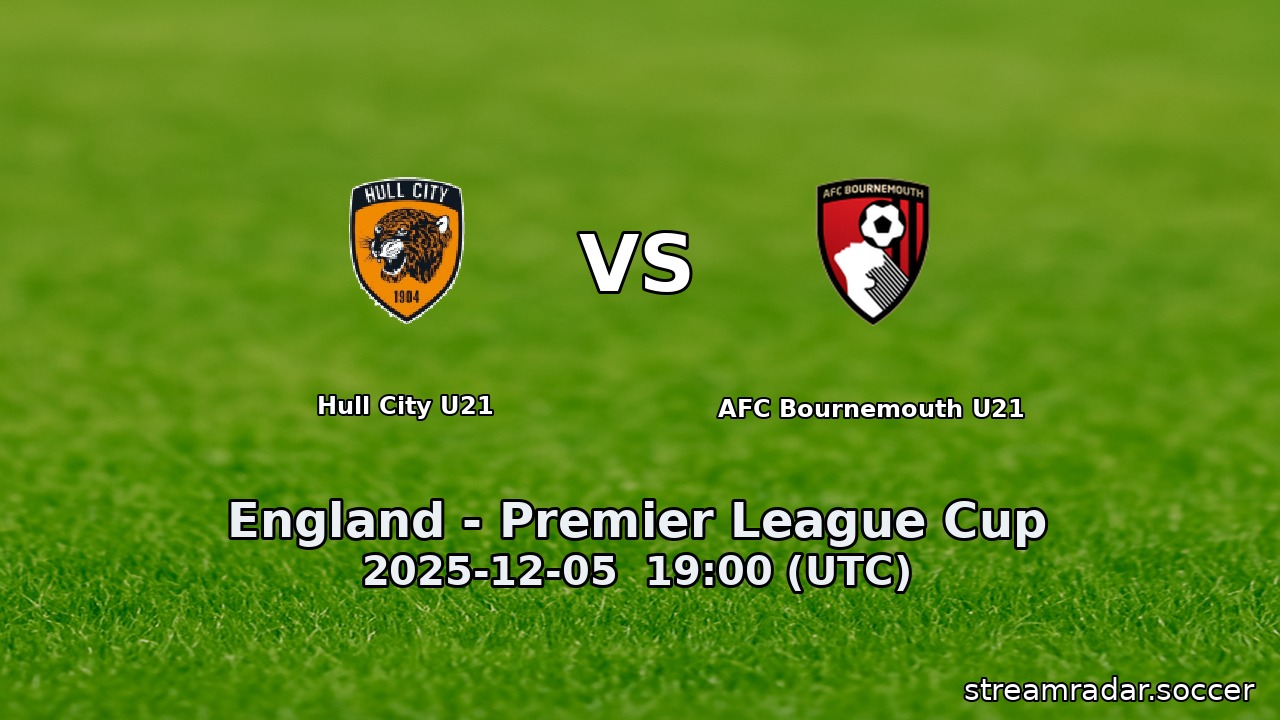 Hull City U21 vs AFC Bournemouth U21