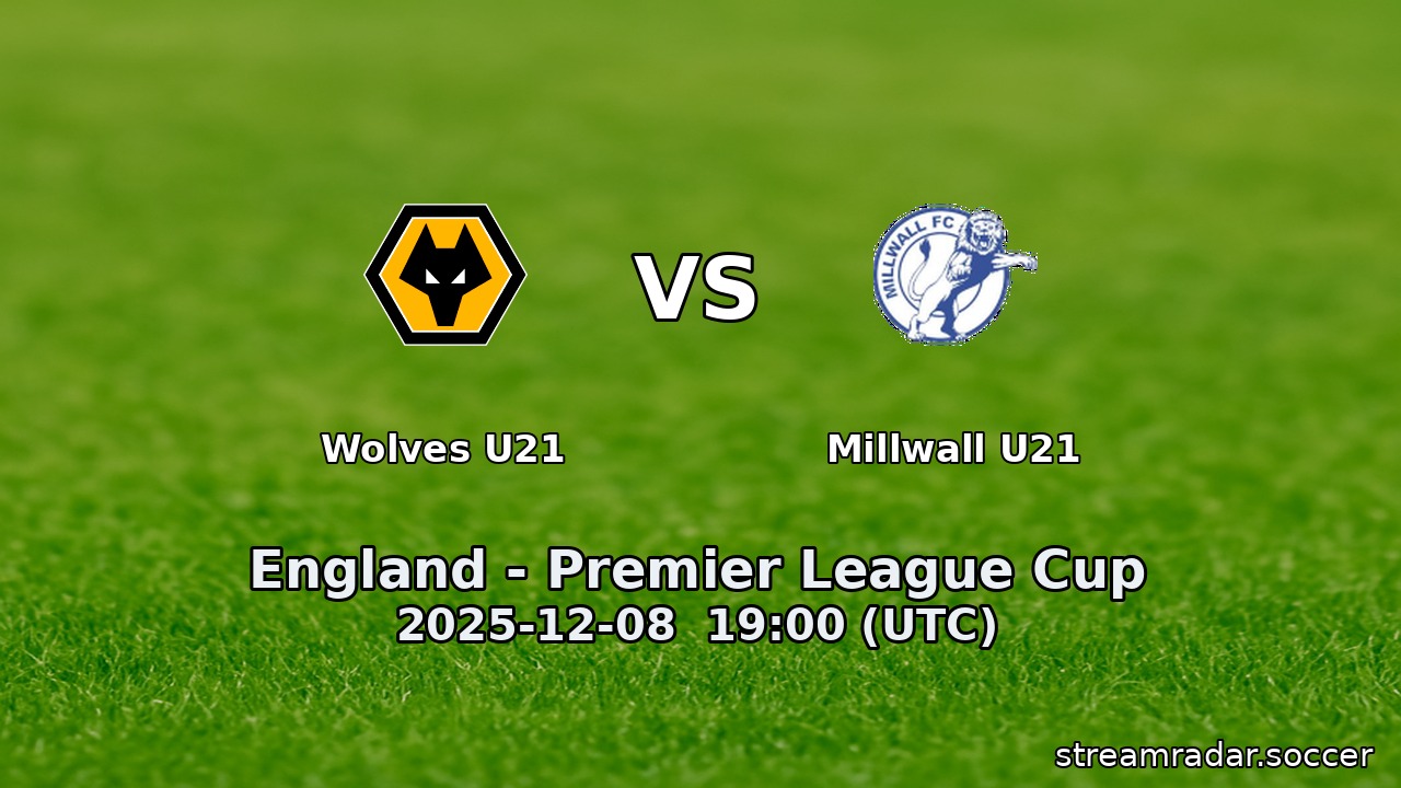 Wolves U21 vs Millwall U21