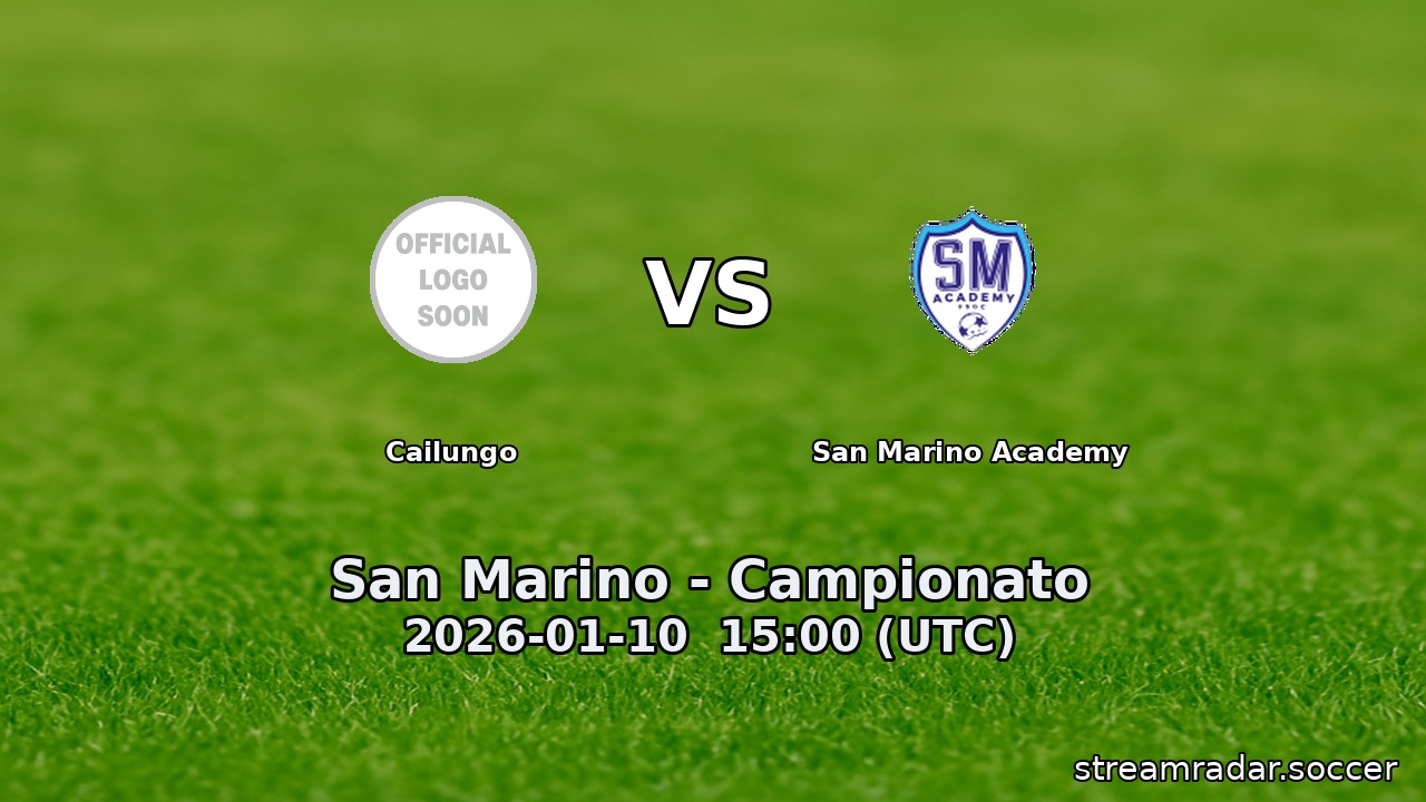 Cailungo vs San Marino Academy