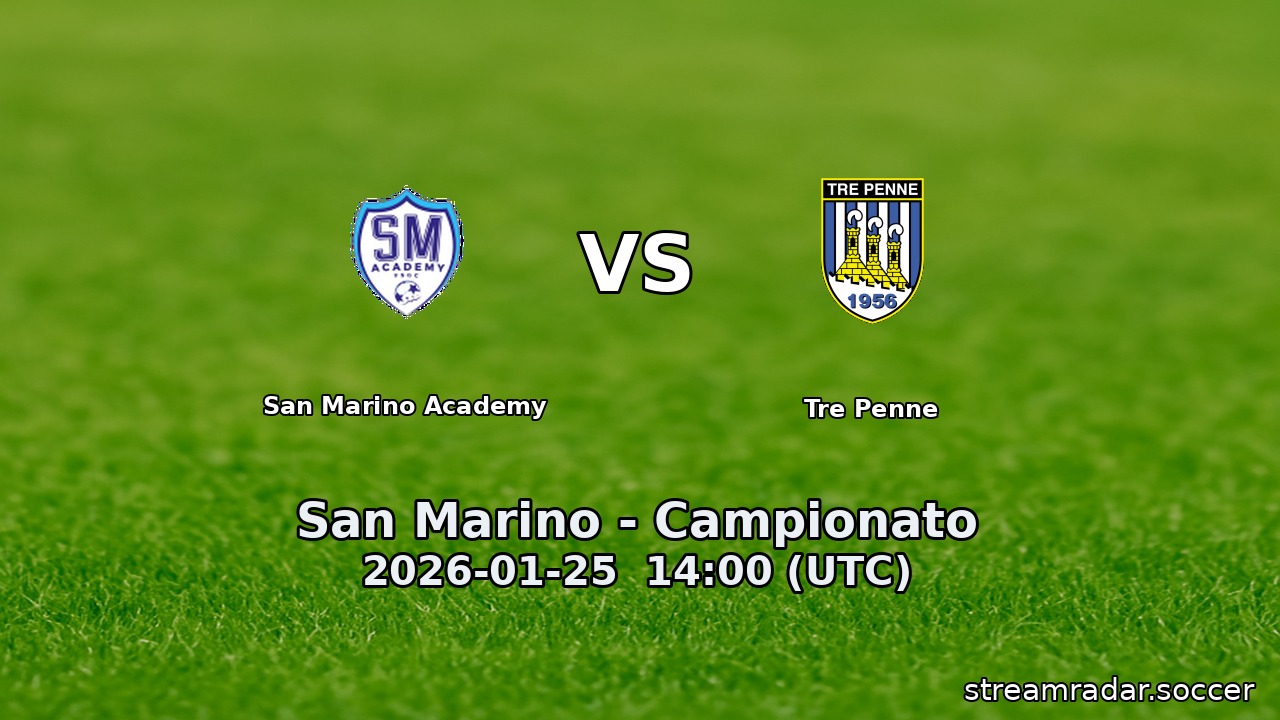 San Marino Academy vs Tre Penne