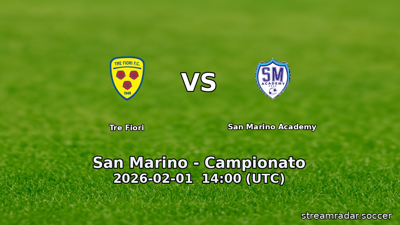 Tre Fiori vs San Marino Academy