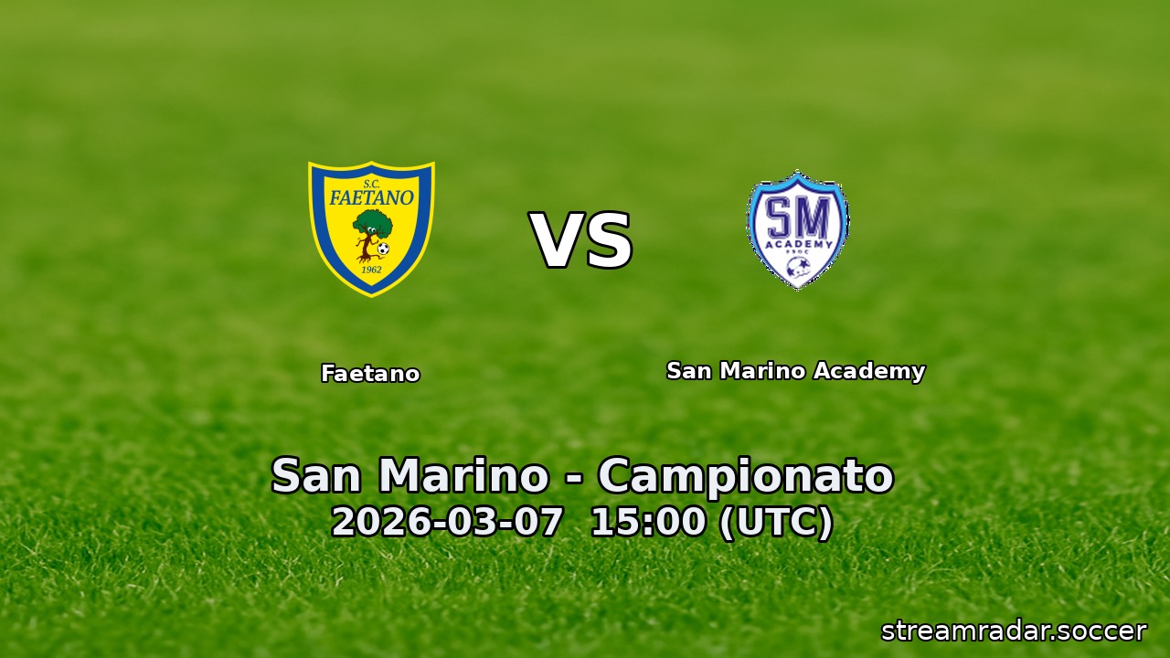 Faetano vs San Marino Academy