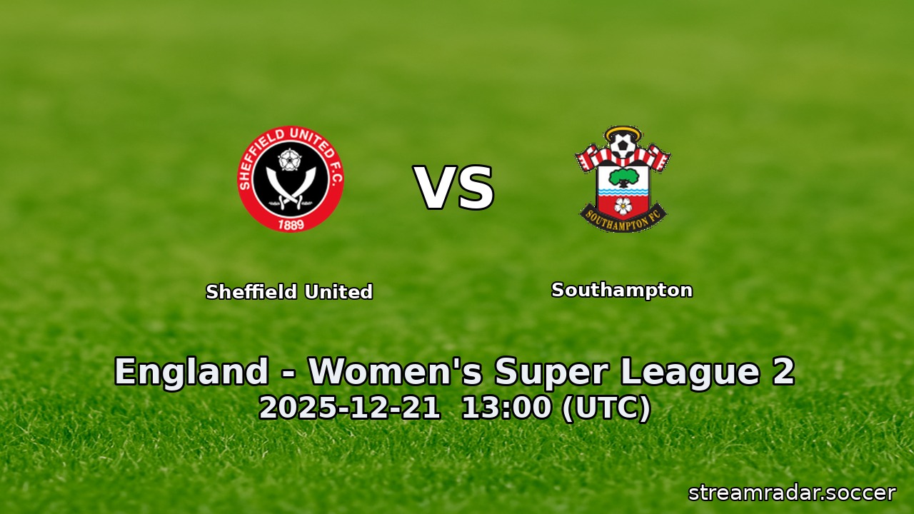 Sheffield United vs Southampton