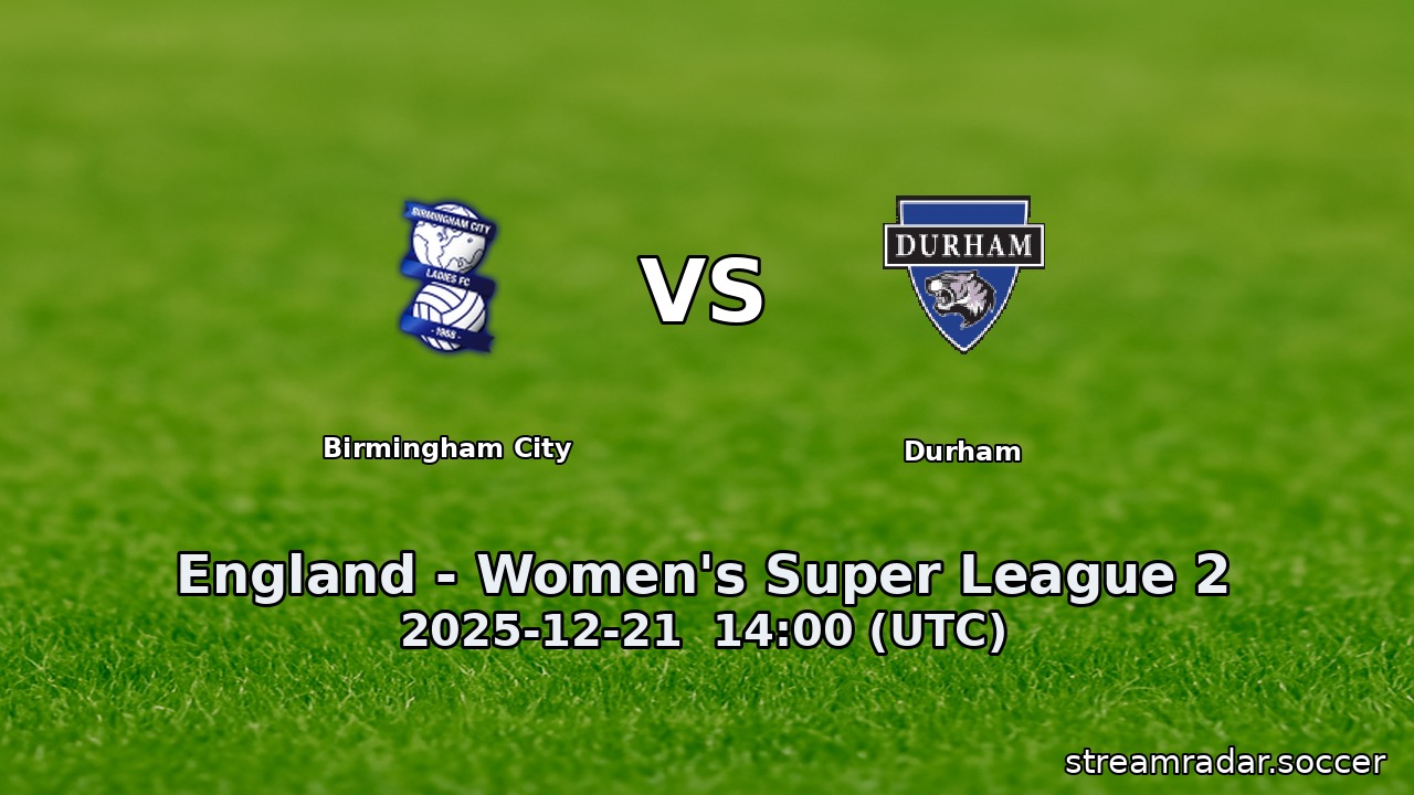 Birmingham City vs Durham