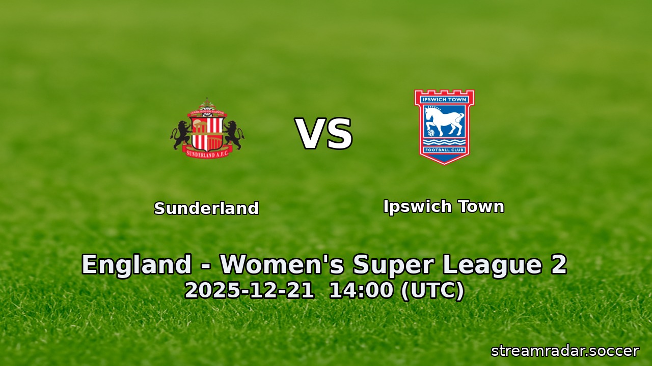 Sunderland vs Ipswich Town