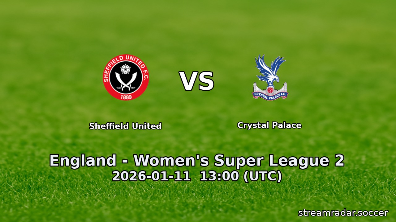 Sheffield United vs Crystal Palace