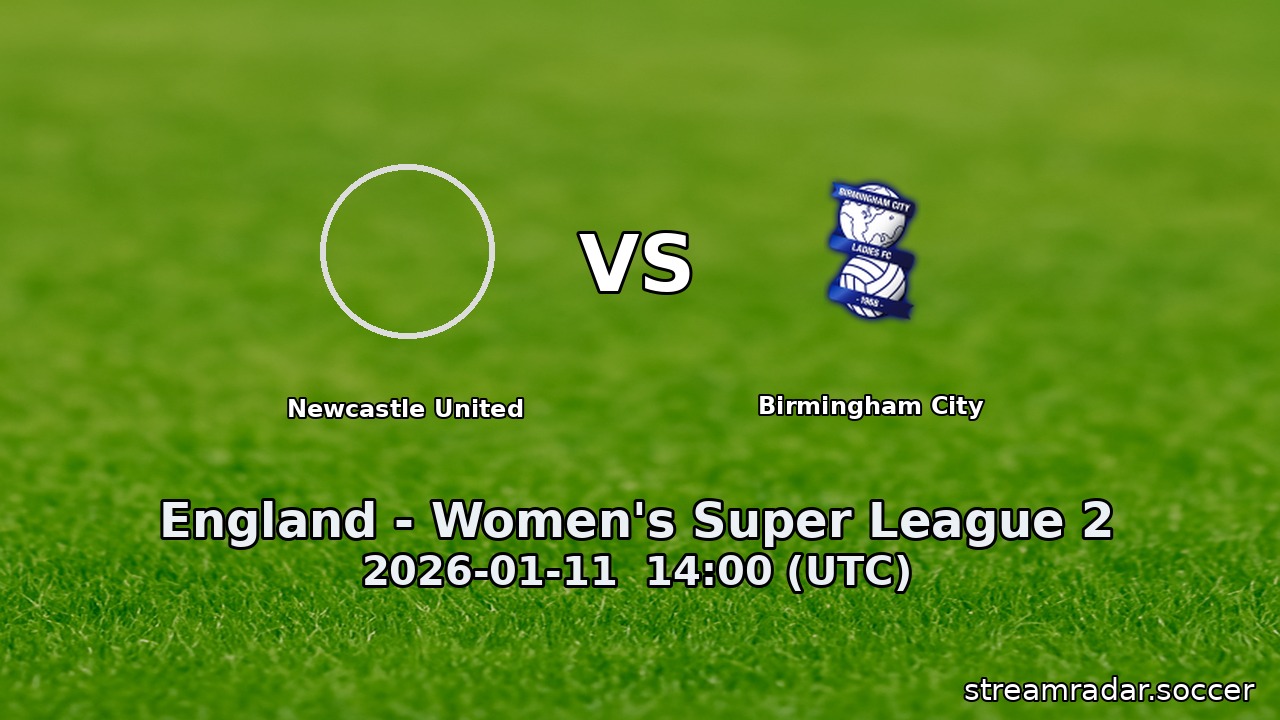 Newcastle United vs Birmingham City