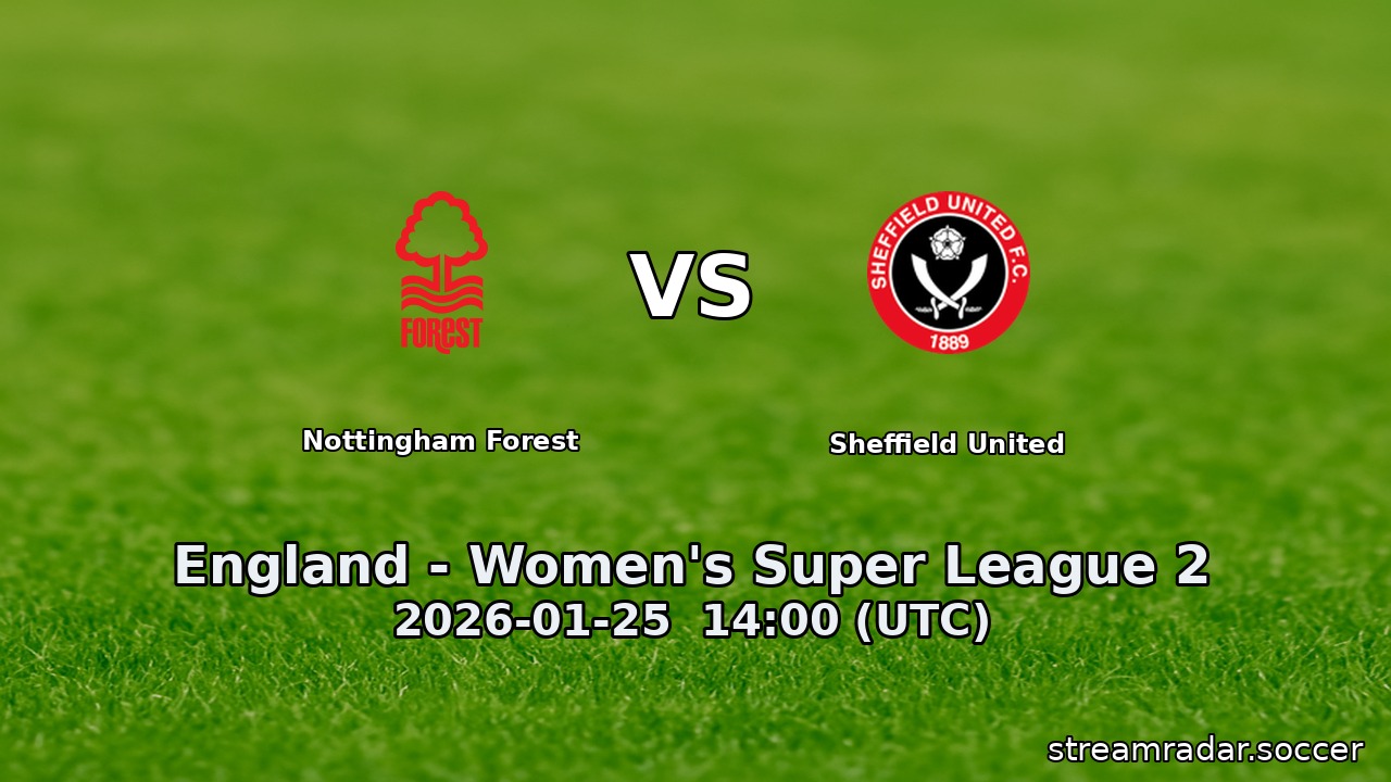 Nottingham Forest vs Sheffield United