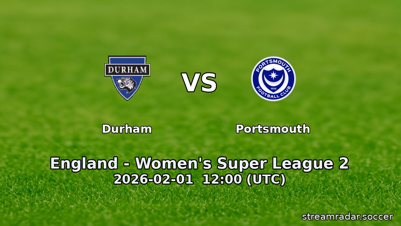 Durham vs Portsmouth