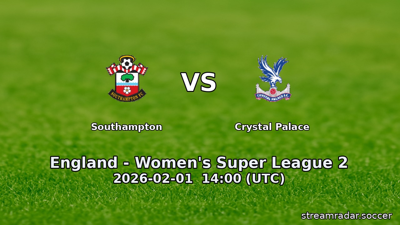 Southampton vs Crystal Palace