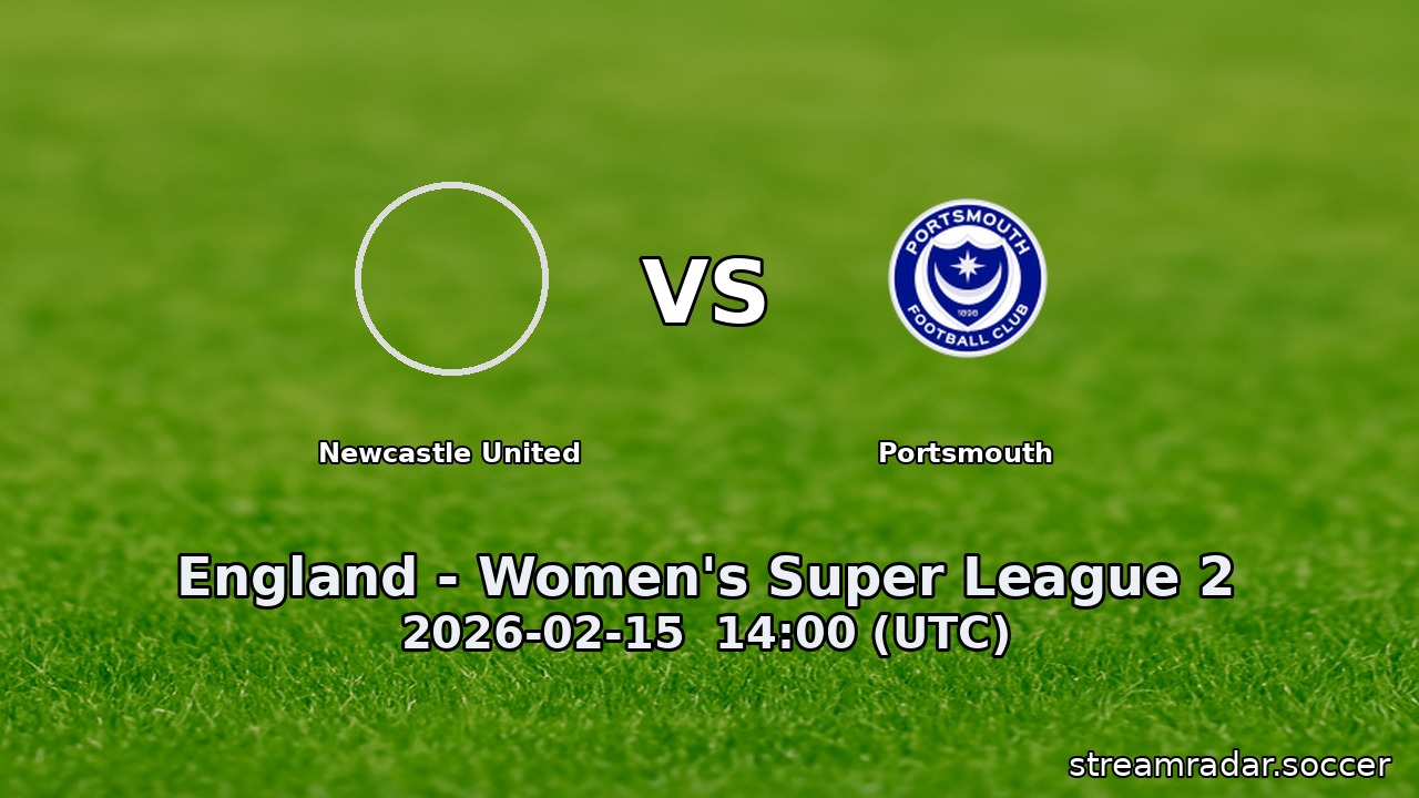 Newcastle United vs Portsmouth