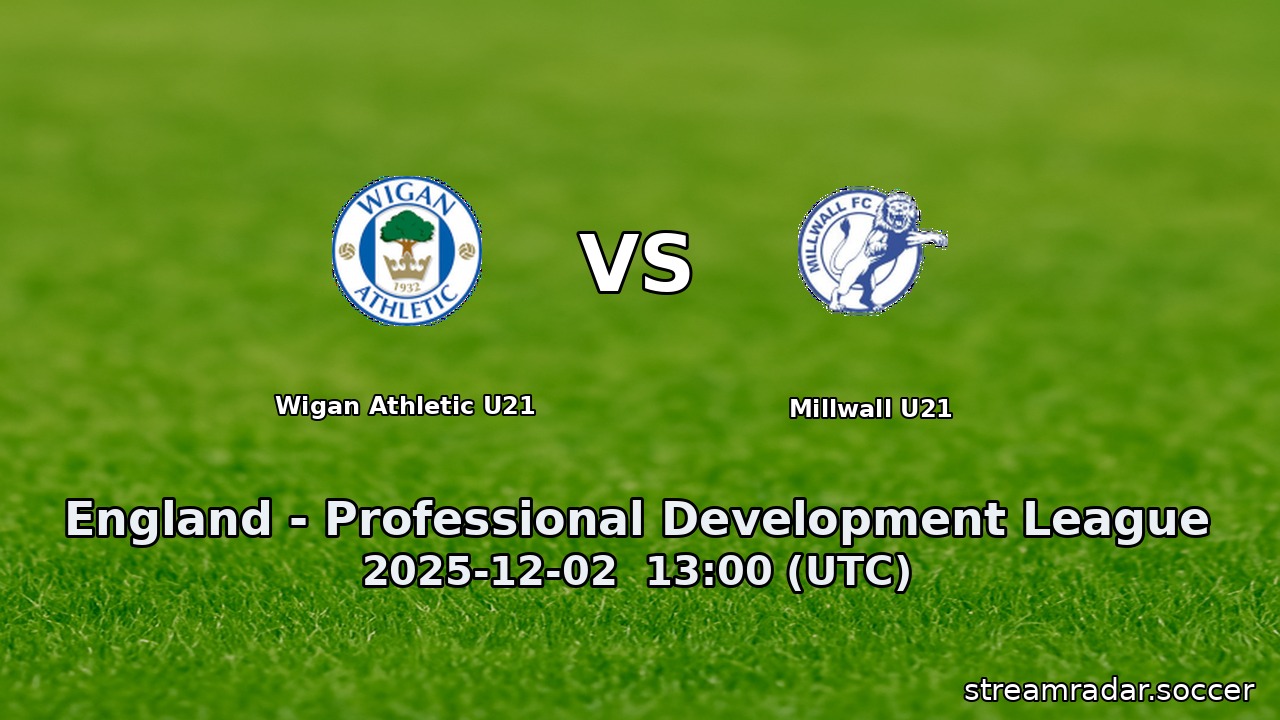 Wigan Athletic U21 vs Millwall U21