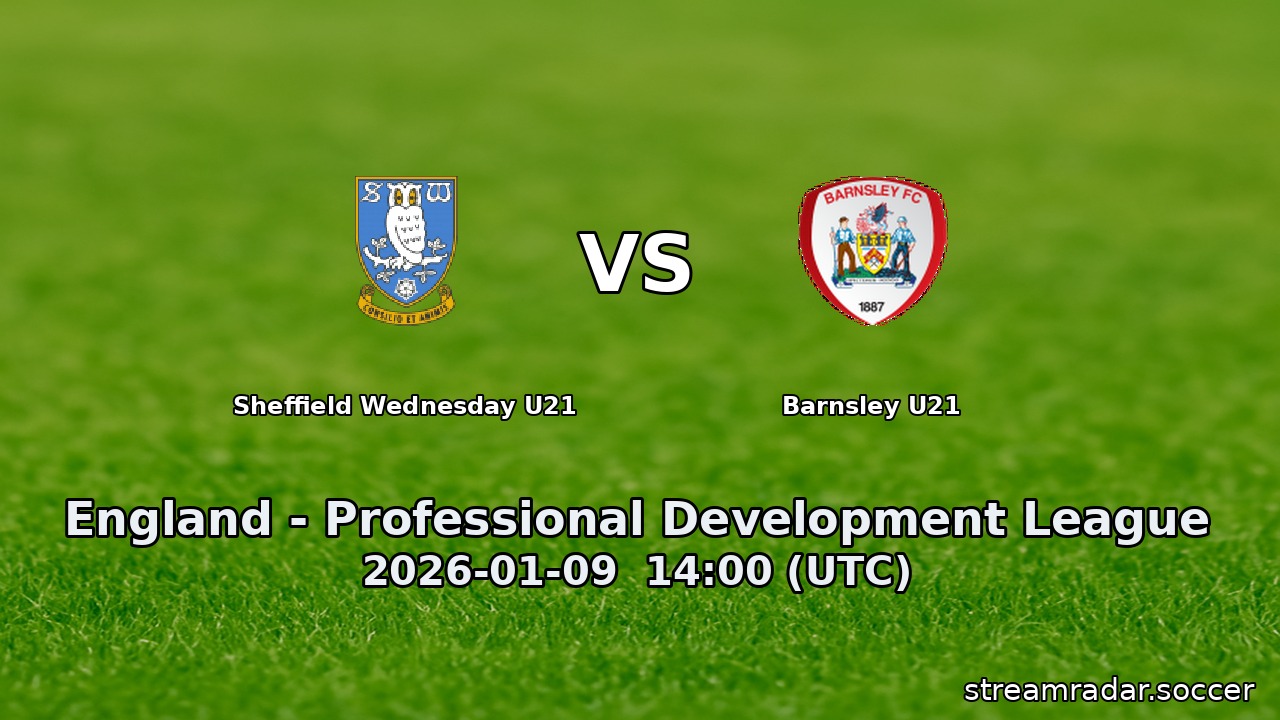 Sheffield Wednesday U21 vs Barnsley U21