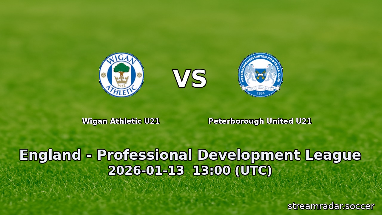 Wigan Athletic U21 vs Peterborough United U21