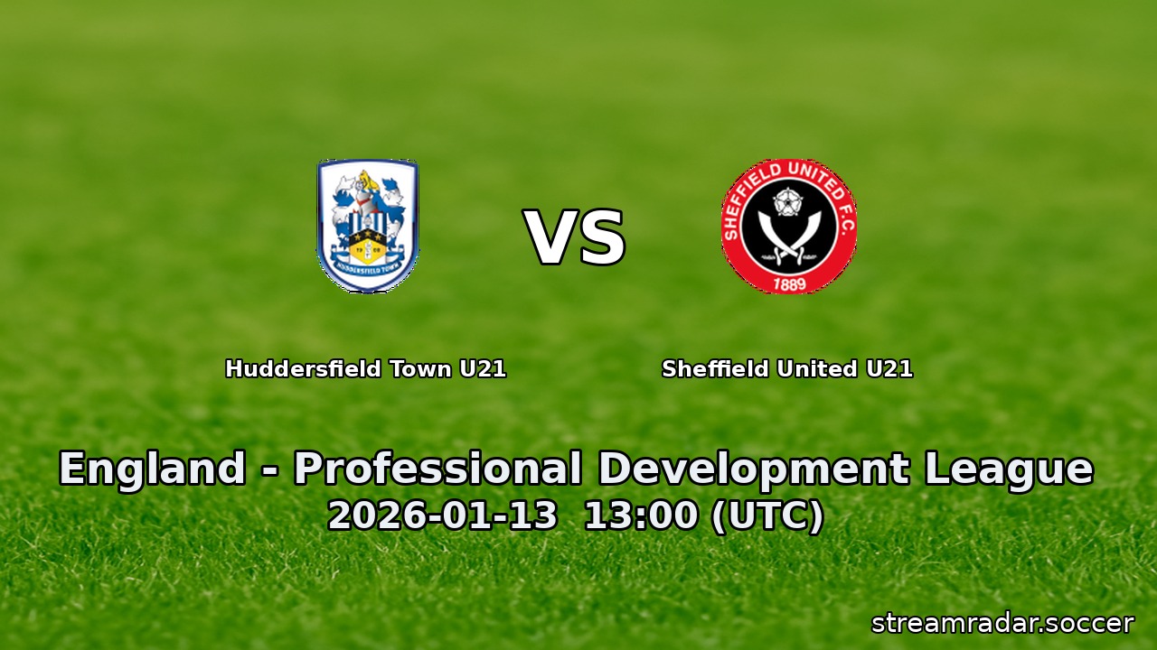 Huddersfield Town U21 vs Sheffield United U21