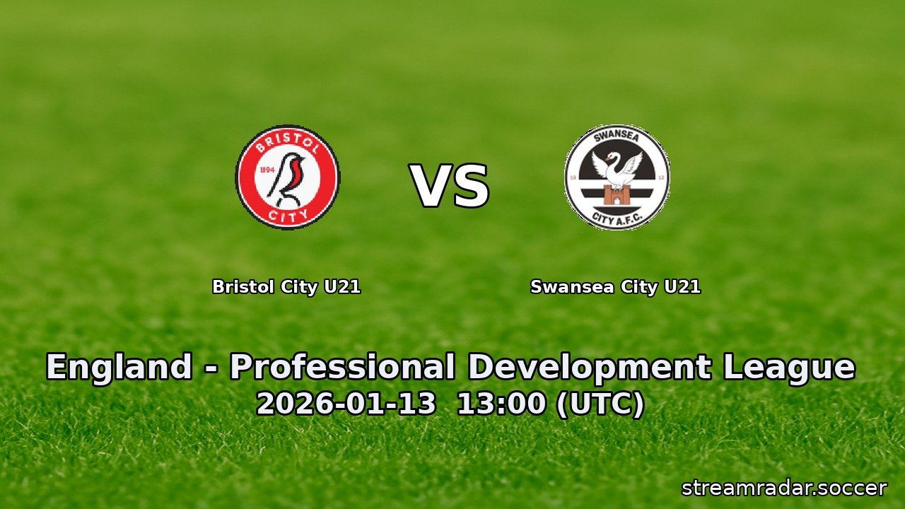 Bristol City U21 vs Swansea City U21