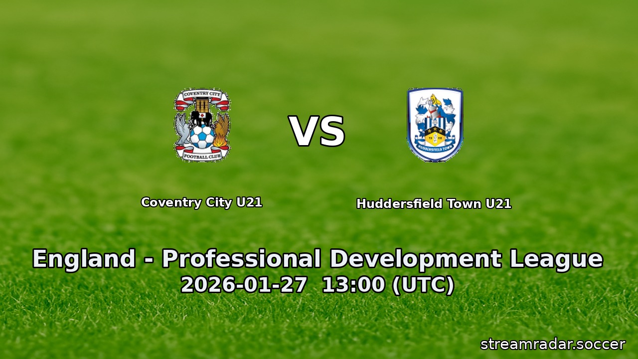Coventry City U21 vs Huddersfield Town U21