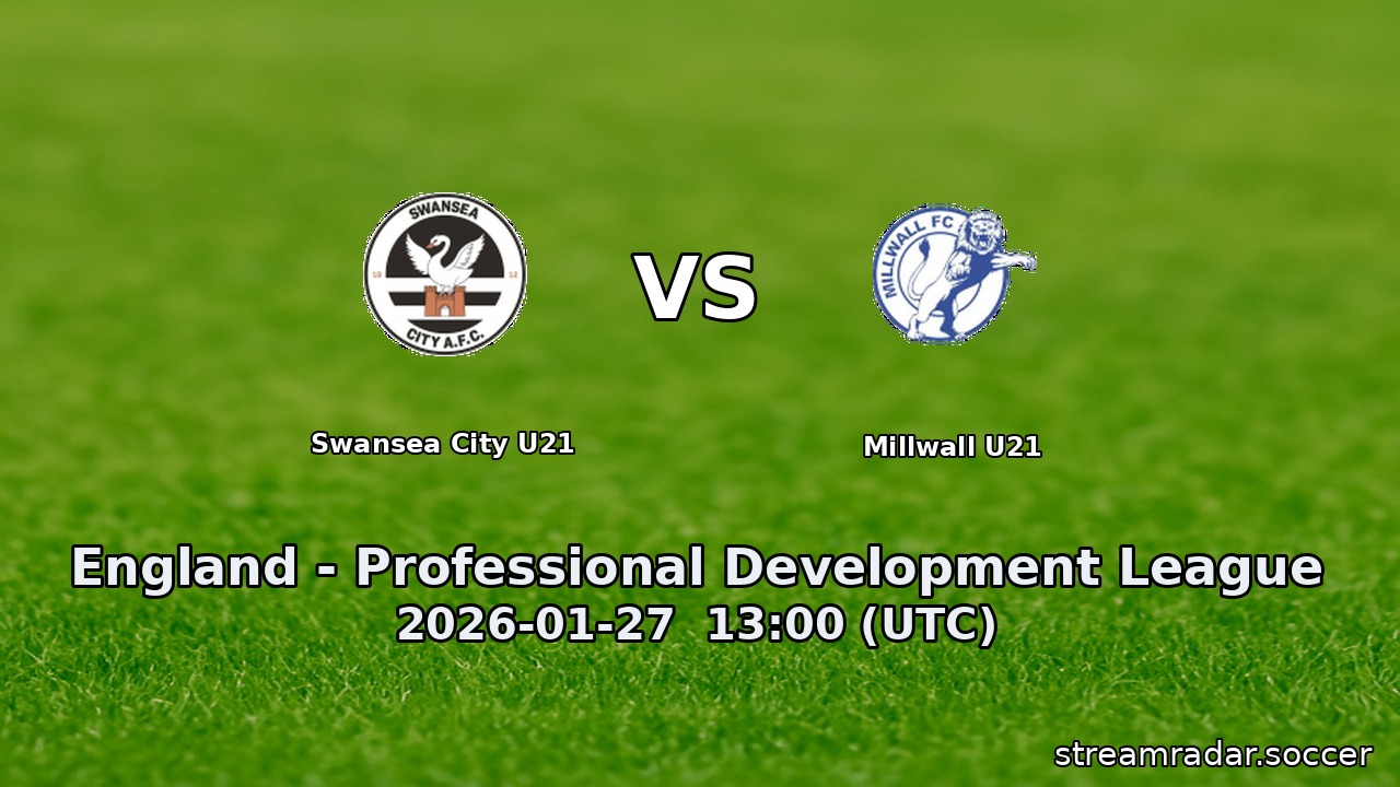 Swansea City U21 vs Millwall U21