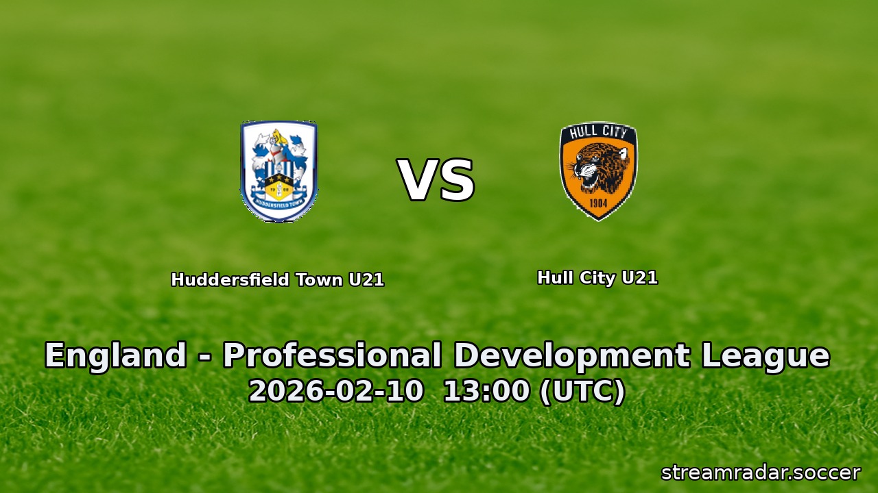 Huddersfield Town U21 vs Hull City U21