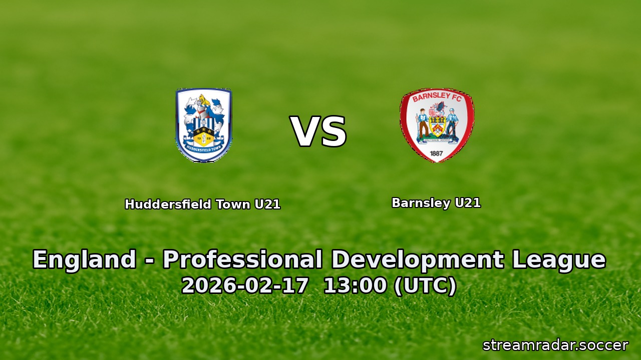 Huddersfield Town U21 vs Barnsley U21