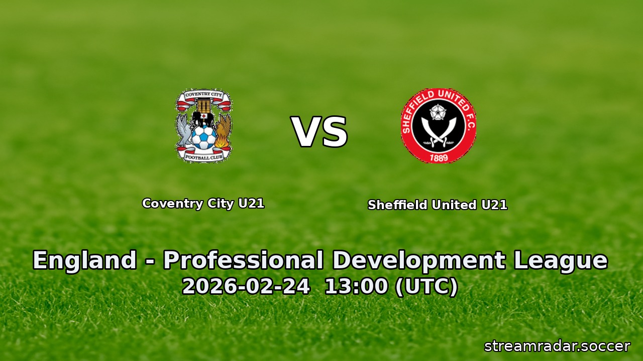 Coventry City U21 vs Sheffield United U21