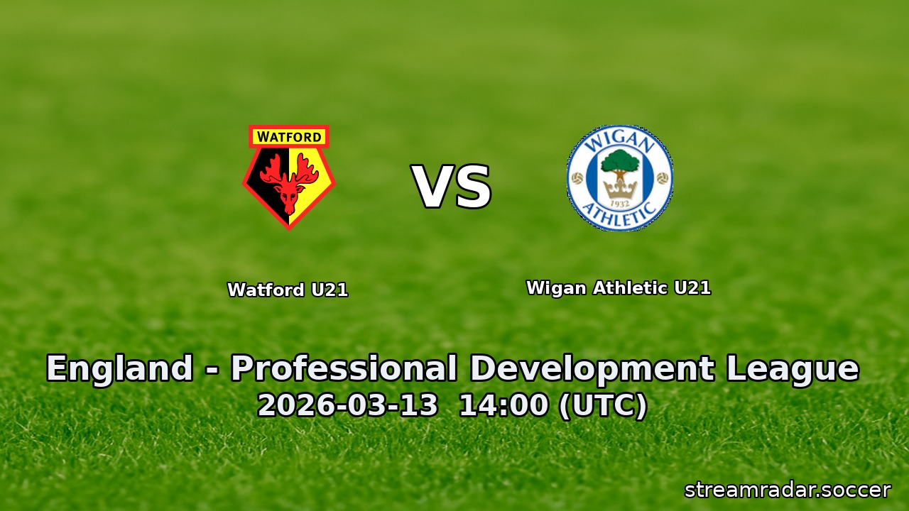 Watford U21 vs Wigan Athletic U21