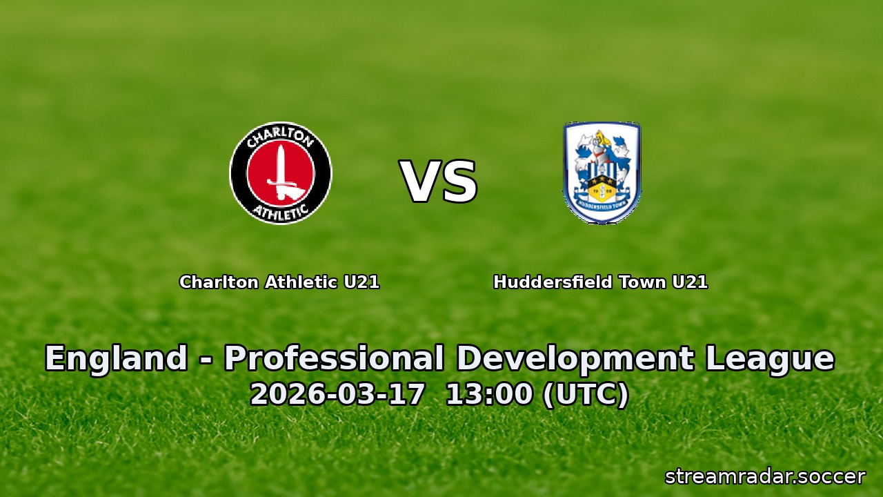 Charlton Athletic U21 vs Huddersfield Town U21