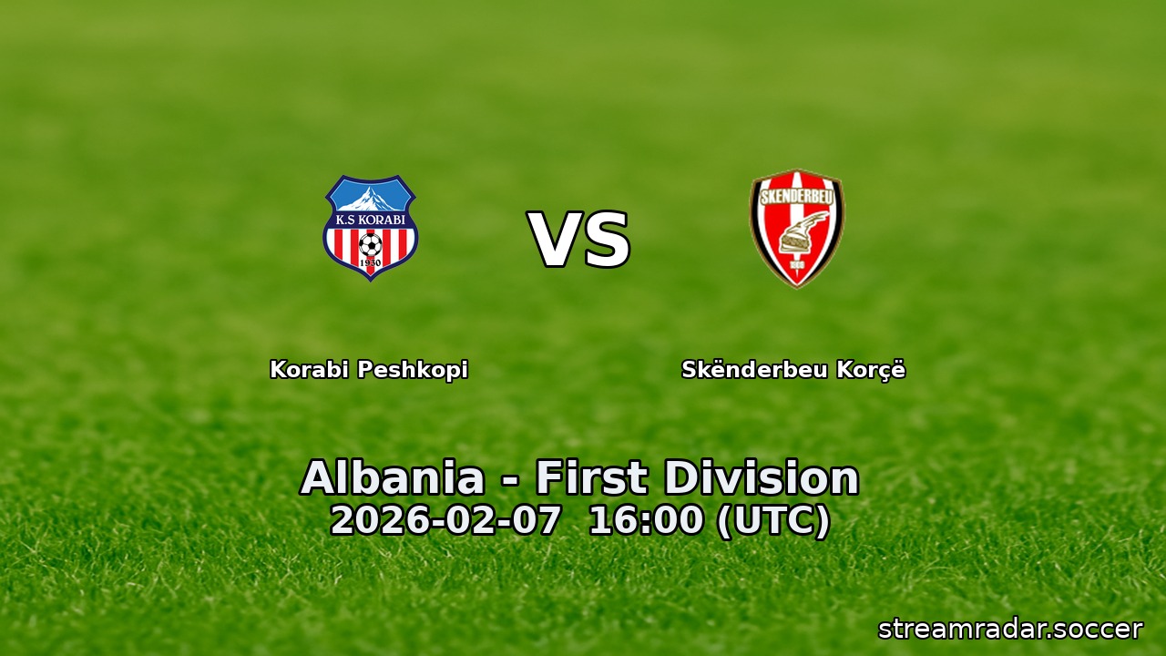 Korabi Peshkopi vs Skënderbeu Korçë