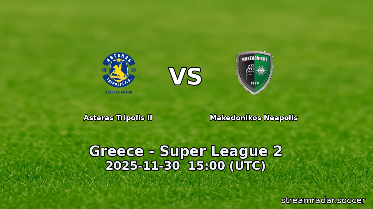 Asteras Tripolis II vs Makedonikos Neapolis