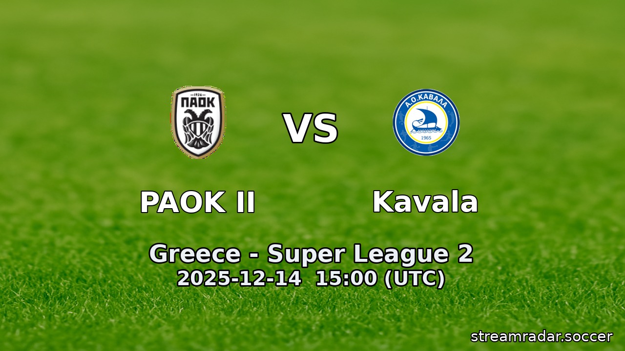 PAOK II vs Kavala