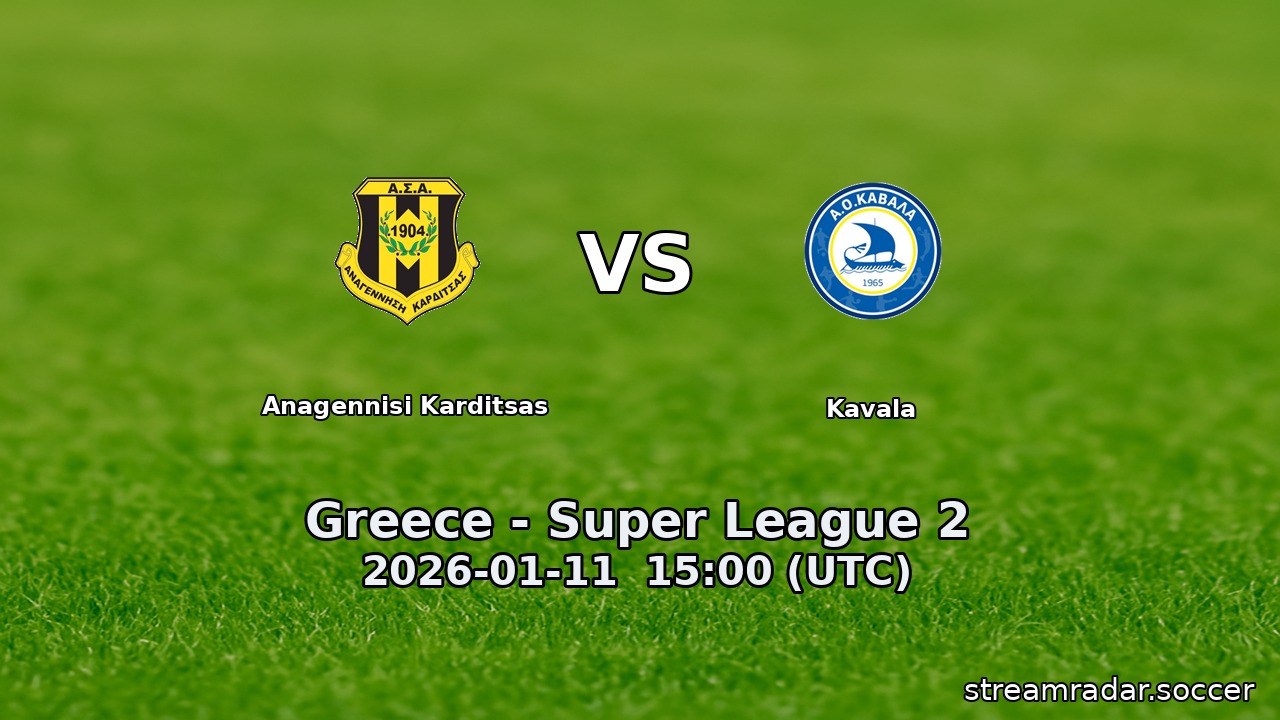 Anagennisi Karditsas vs Kavala