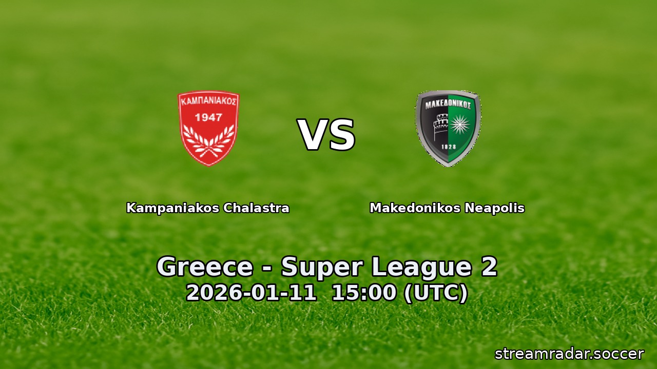 Kampaniakos Chalastra vs Makedonikos Neapolis