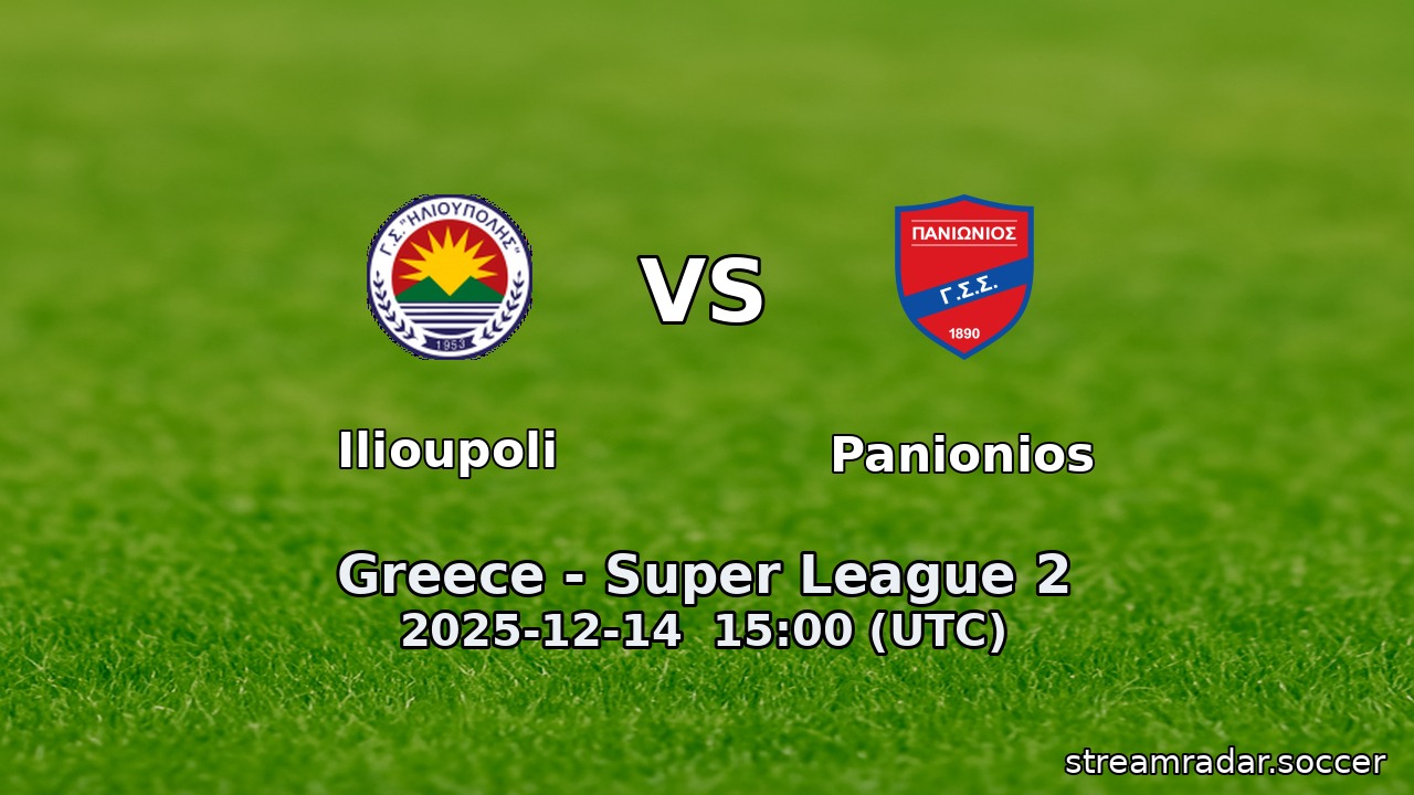 Ilioupoli vs Panionios