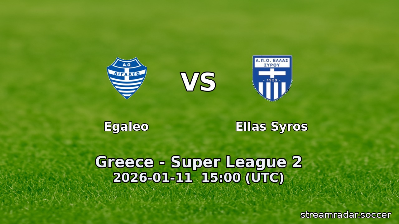 Egaleo vs Ellas Syros