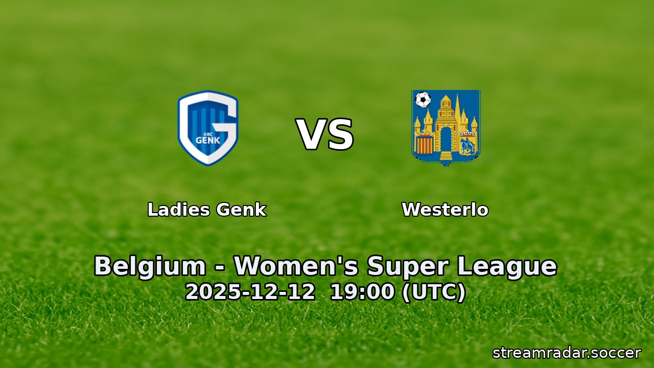 Ladies Genk vs Westerlo
