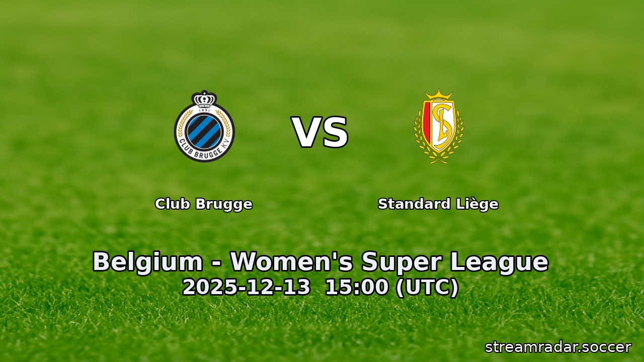 Club Brugge vs Standard Liège