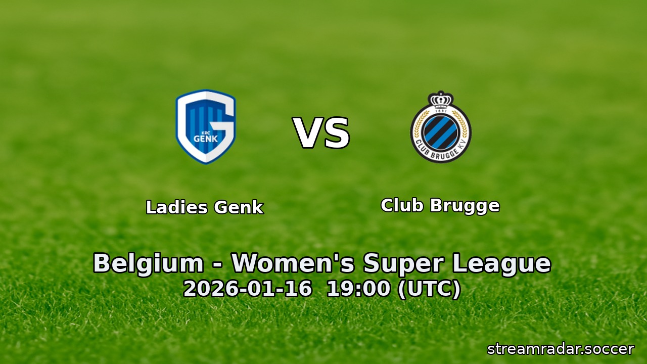 Ladies Genk vs Club Brugge
