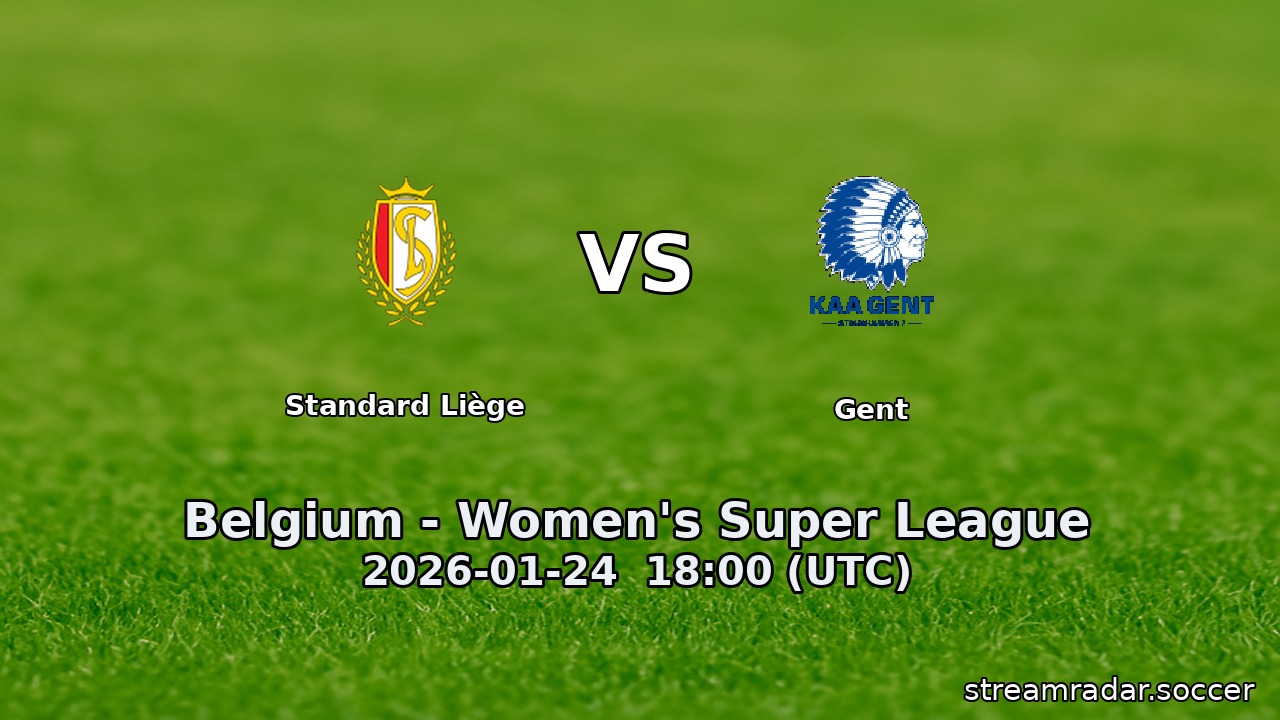 Standard Liège vs Gent