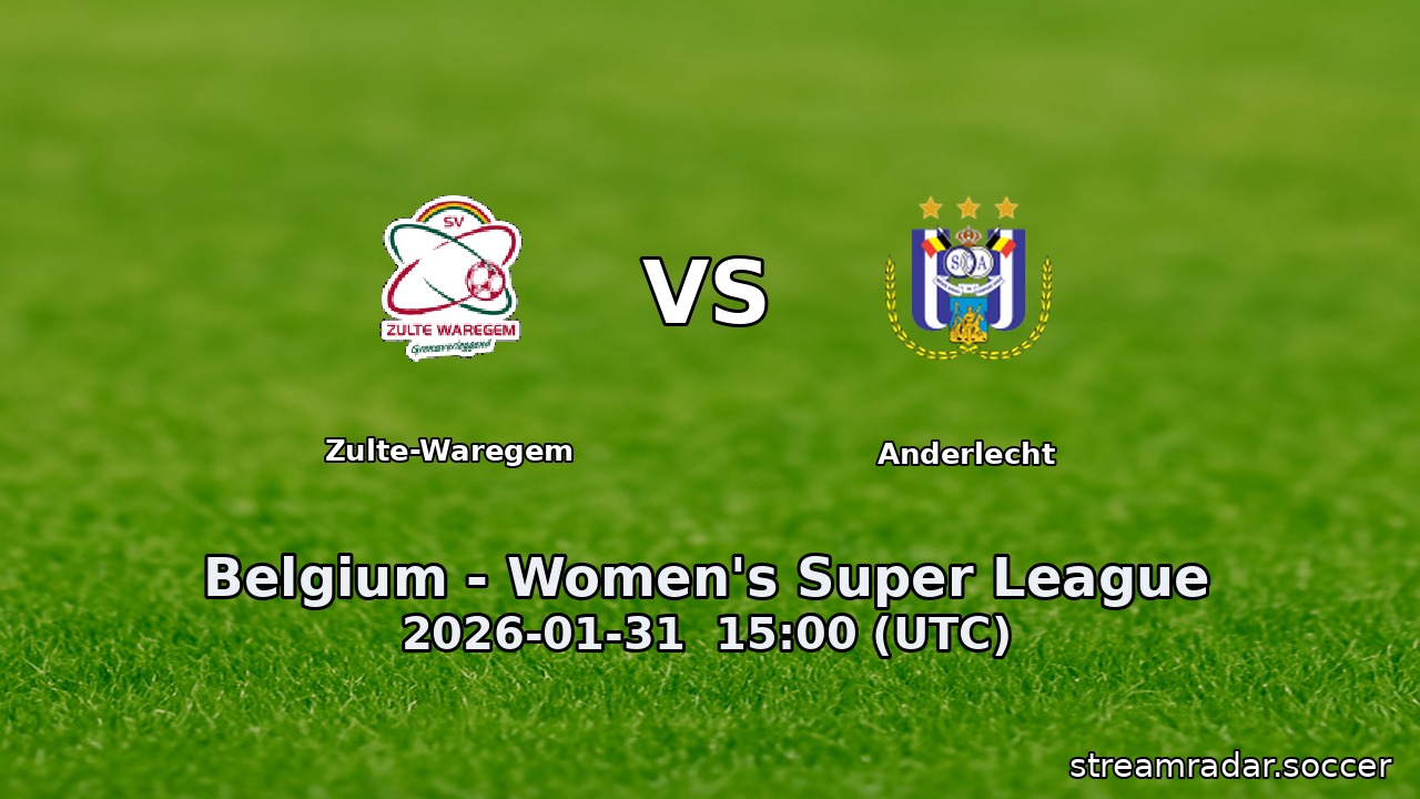 Zulte-Waregem vs Anderlecht