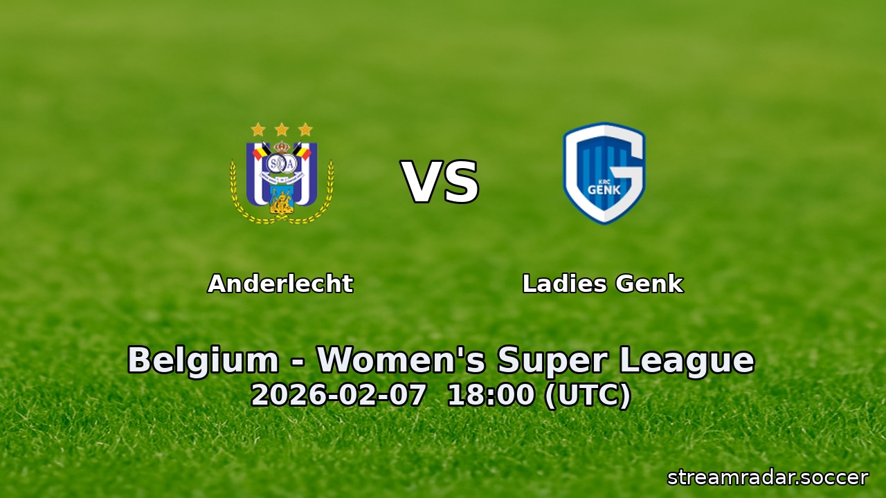 Anderlecht vs Ladies Genk