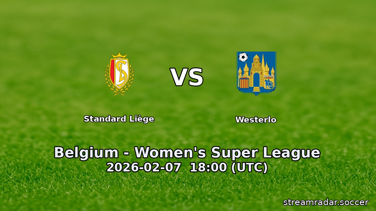 Standard Liège vs Westerlo