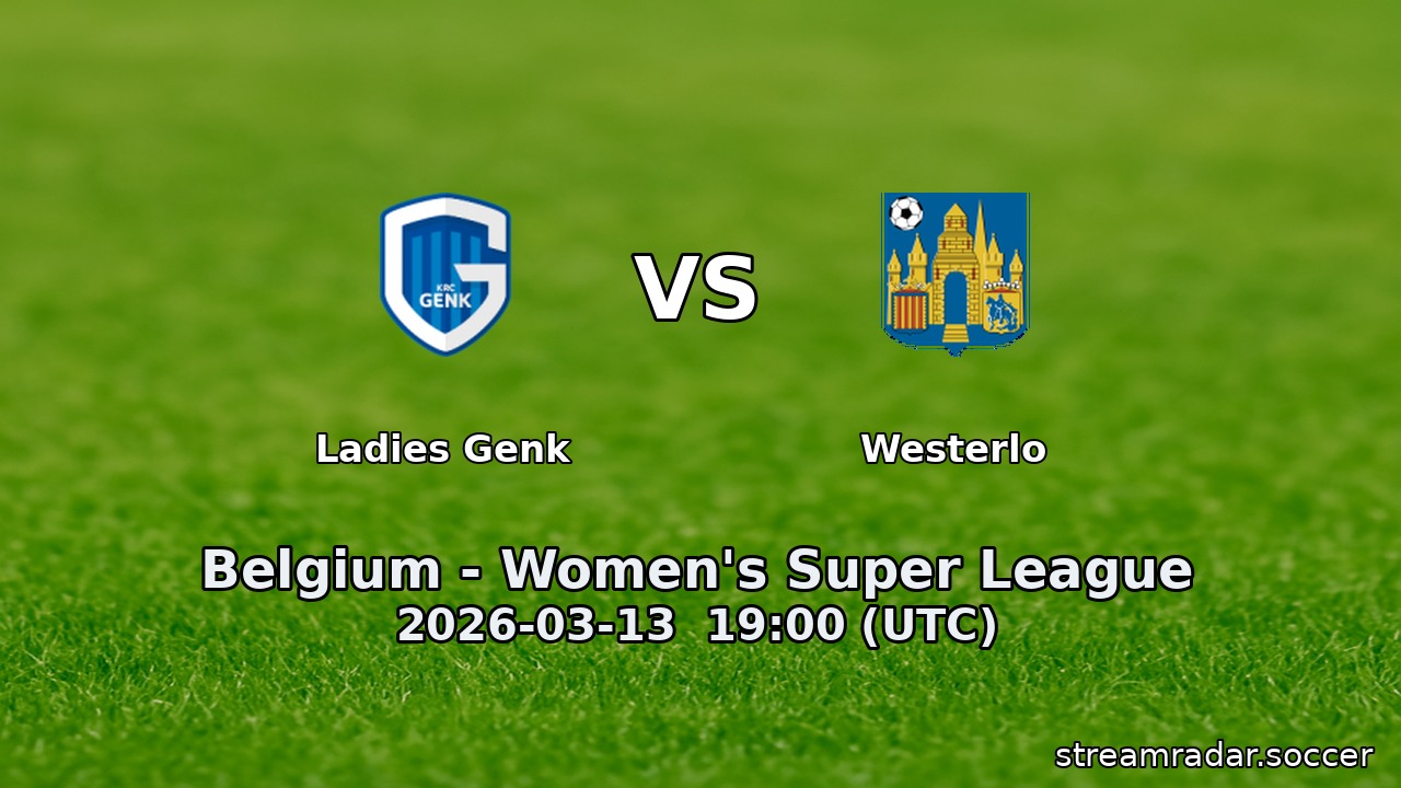 Ladies Genk vs Westerlo