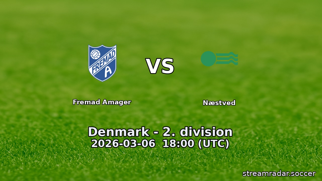 Fremad Amager vs Næstved