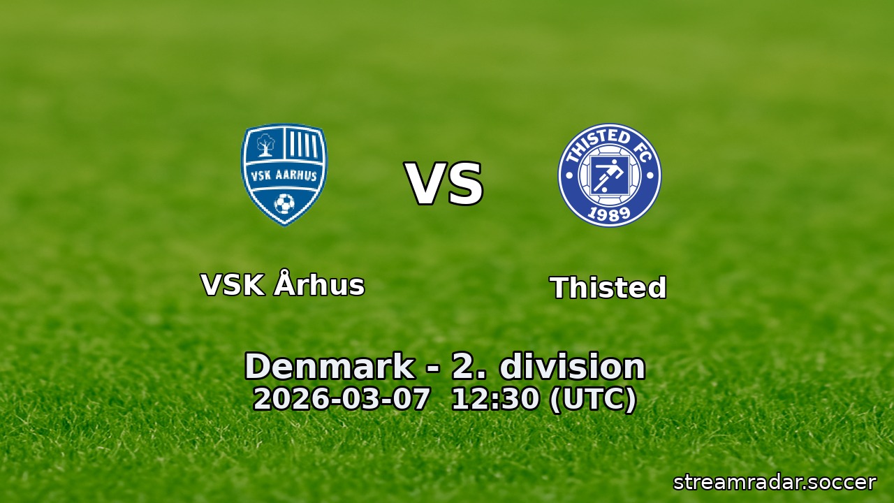 VSK Århus vs Thisted