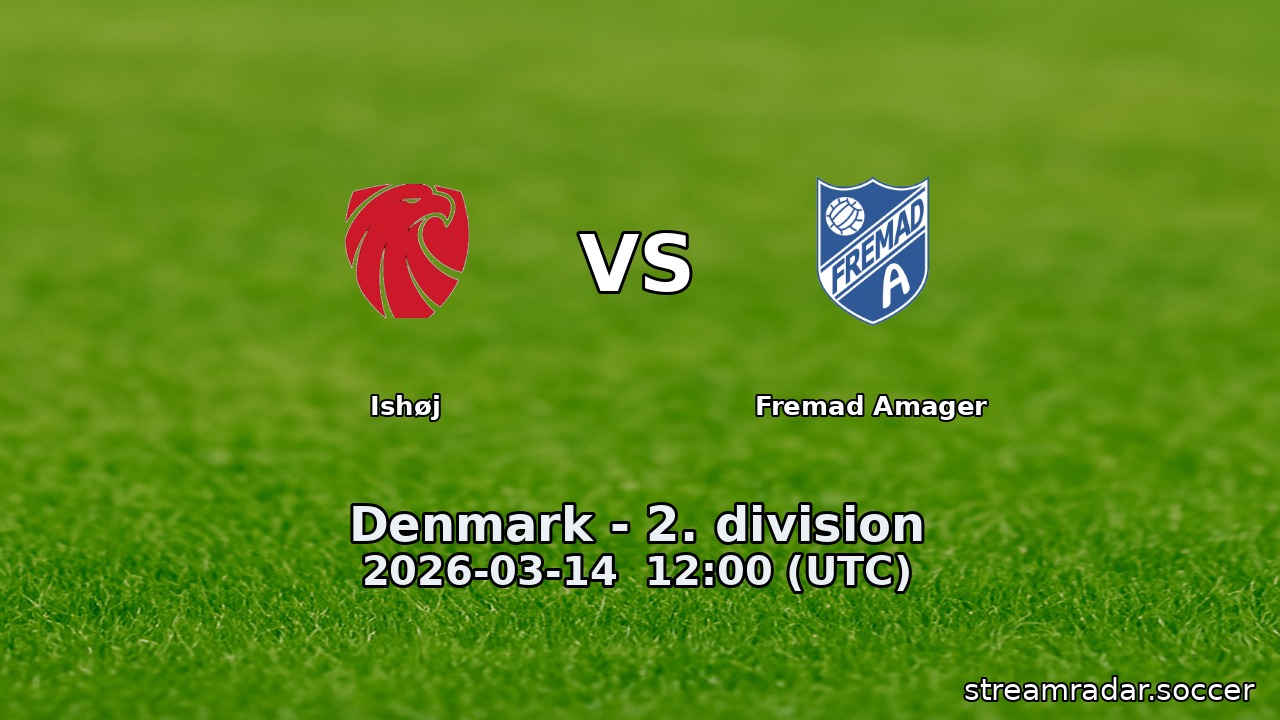 Ishøj vs Fremad Amager