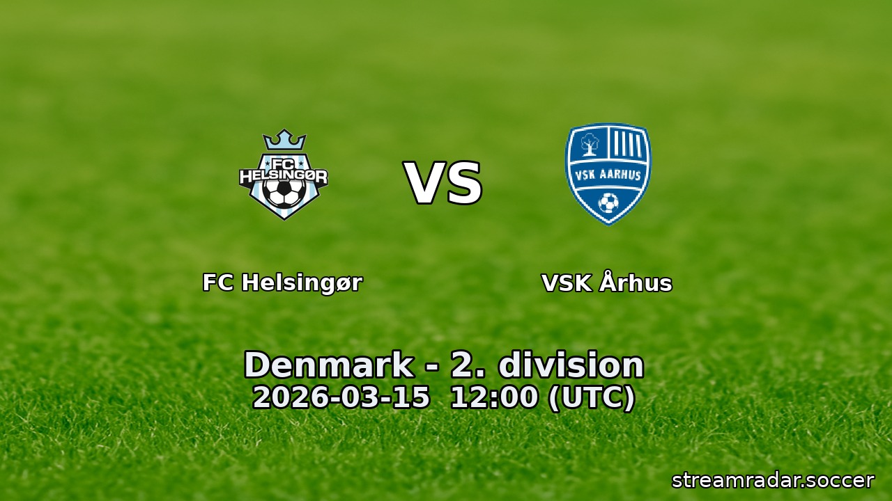 FC Helsingør vs VSK Århus