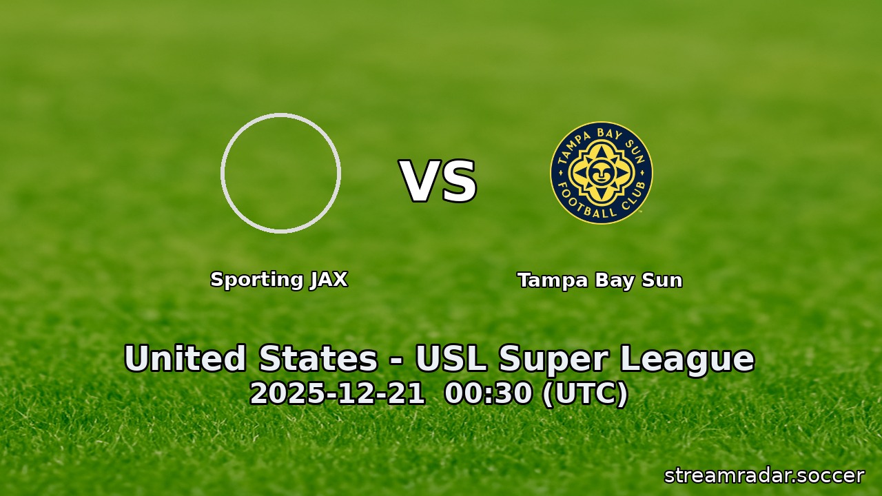 Sporting JAX vs Tampa Bay Sun