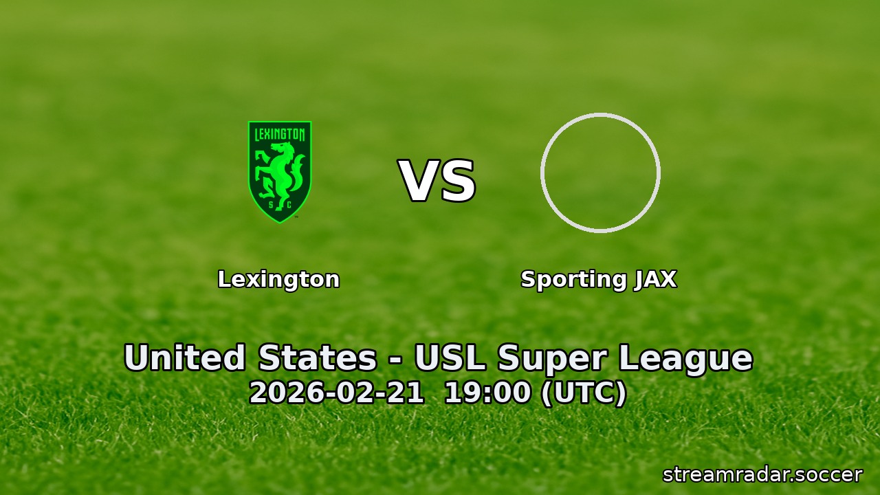 Lexington vs Sporting JAX